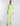 FRONT VIEW LIME GREEN WOMEN'S SATIN BUTTON-UP TOP