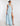 FRONT VIEW DREAM BLUE WOMEN'S V-NECK GOWN