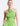 FRONT ZOOM VIEW FOLIAGE ONE SHOULDER CROP TOP